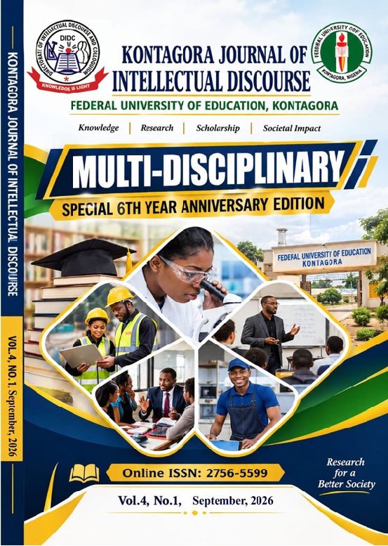					View Vol. 4 No. 1 (2026):  Kontagora Intellectual Discourse (KJID)
				